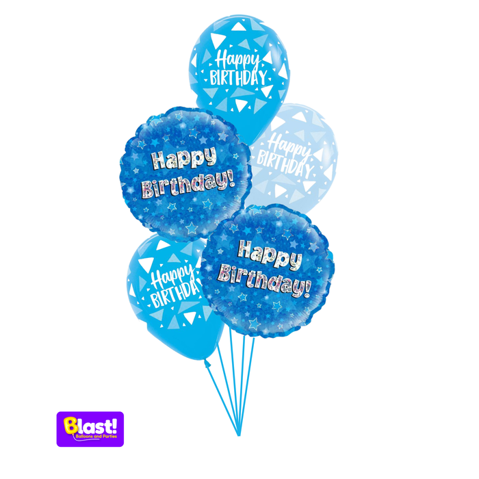 BLUE HAPPY BIRTHDAY